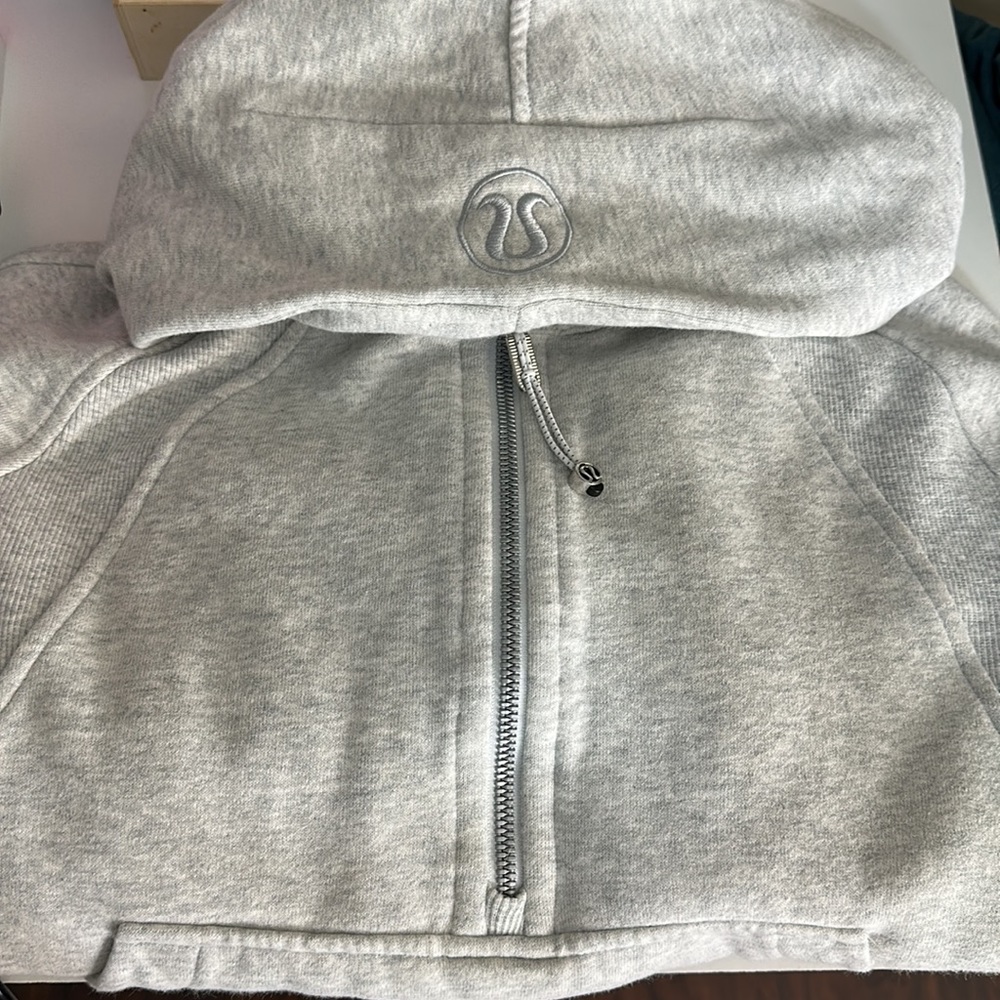 Lululemon Scuba Oversized Half-Zip Hoodie light Grey XS/S